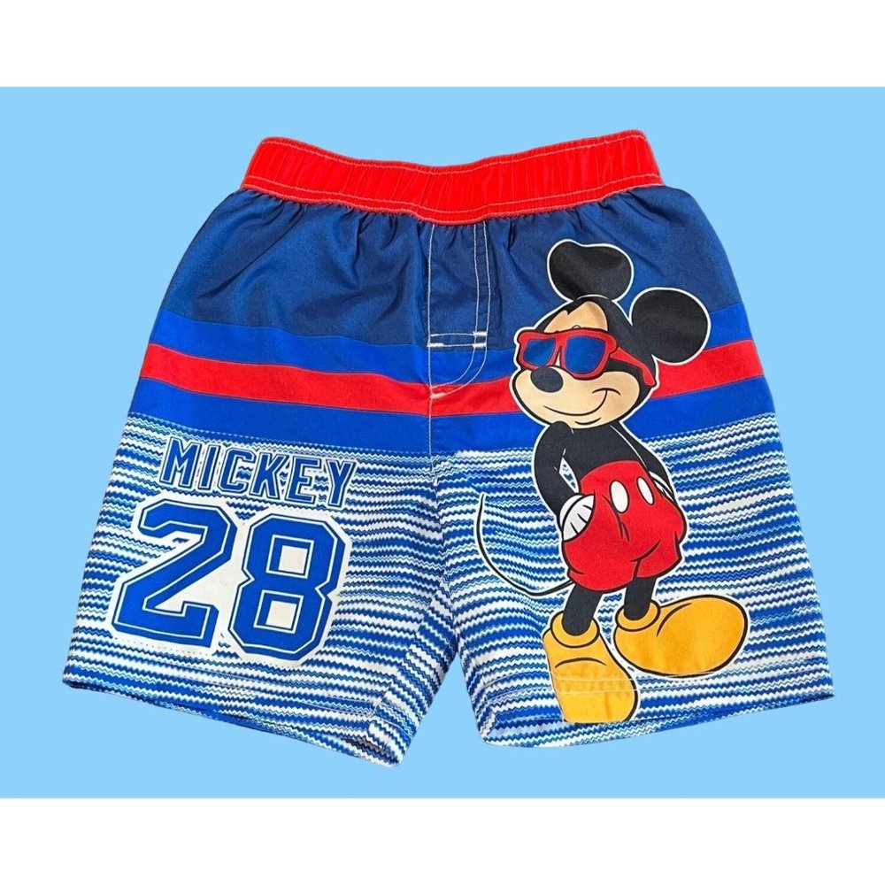 Disney Mickey Mouse Boys Swim Trunks Size 4T
